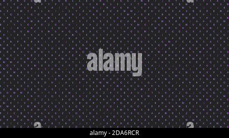 Das Muster der Buchstaben. Hintergrund mit Alphabet. Muster für Untersuchung Stock Vektor