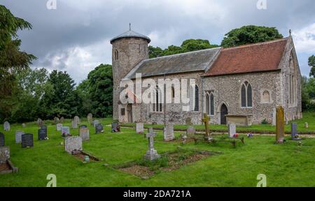 St. Nicholas Church, Shereford, Norfolk, England, Großbritannien Stockfoto
