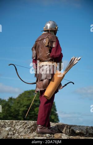 Hadrian Wall Live! -Die großen römischen Soldaten-Veranstaltung.  Birdoswald, Cumbria, 5. September 2015. Stockfoto