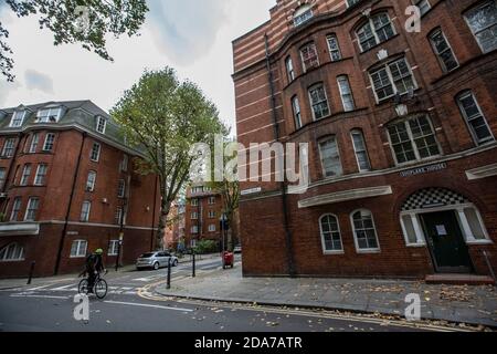 Lokale Leute, darunter Dan Cruickshank im historischen Arnold Circus, protestieren, um das Wahrzeichen vor Entwicklern zu retten, die die Bürgersteige modernisieren, London Stockfoto