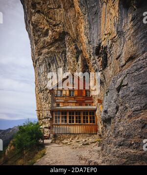 Gasthaus Aescher Wildkirchli Appenzeller Land Stockfoto