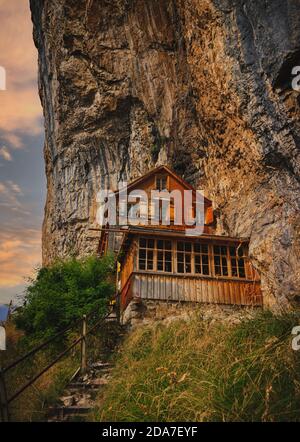 Gasthaus Aescher Wildkirchli Appenzeller Land Stockfoto