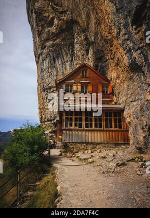 Gasthaus Aescher Wildkirchli Appenzeller Land Stockfoto