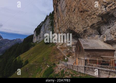 Gasthaus Aescher Wildkirchli Appenzeller Land Stockfoto