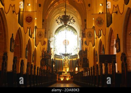 Das Kirchenschiff der Oliwa Kathedrale bei Gdańsk, Polen Stockfoto