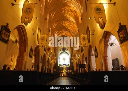 Das Kirchenschiff der Oliwa Kathedrale bei Gdańsk, Polen Stockfoto