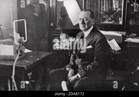 GUGLIELMO MARCONI (1874-1937) Italienischer Erfinder und Elektroingenieur, Pionier der Fernfunkkommunikation. Stockfoto