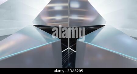 Infinity-Technologie Matrix abstrakter Hintergrund 3d-Rendering Illustration Stockfoto