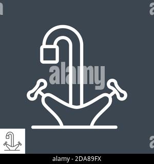 Tippen Sie Auf Das Symbol Linie Stock Vektor