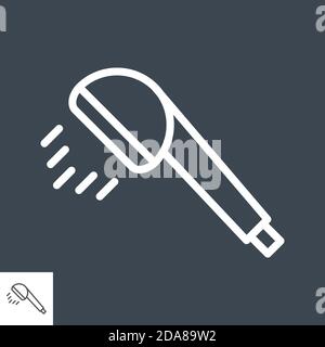 Symbol für die Duschzeile Stock Vektor