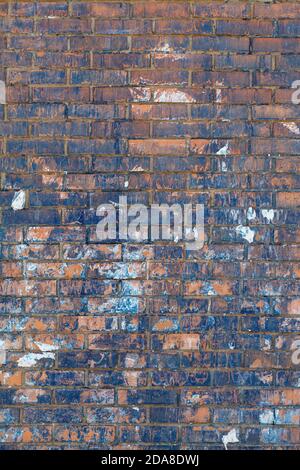 Alte Verwitterte Ziegelwand Textur Stockfoto