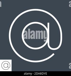 Symbol Für Den Vektor Der Dünnen Linie Des Affen. Stock Vektor