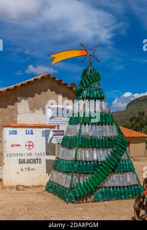 Kleines Dorf von Candelaria, Departemento Sucre, Bolivien, Lateinamerika Stockfoto