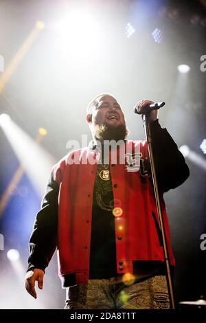 Roskilde, Dänemark. Juni 2017. Der englische Sänger, Songwriter und Musiker Rag n Bone man spielt ein Live-Konzert während des dänischen Musikfestivals Roskilde Festival 2017. (Foto: Gonzales Photo - Lasse Lagoni). Stockfoto