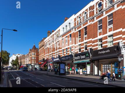 West End Lane, West Hampstead, London NW6, England, Großbritannien. Stockfoto