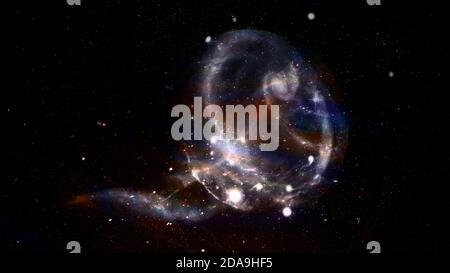 Spiralgalaxie im Weltraum. Elemente dieses Bild von der NASA eingerichtet. Stockfoto