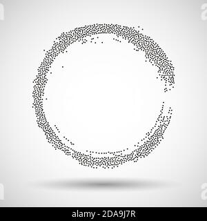 Vektorrahmen für Ihr Design. Vektor-Dotwork-Illustration. Stock Vektor