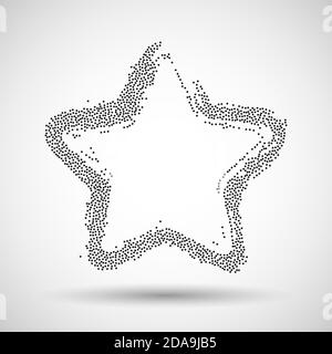 Vektorrahmen für Ihr Design. Vektor-Dotwork-Illustration. Stock Vektor