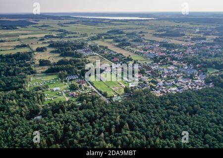 Debki Dorf im Verwaltungsbezirk Gmina Krokowa, in Puck County, Pommersche Woiwodschaft, Nordpolen Stockfoto