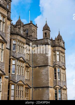 Dramatische brütende Country House, Englefield House, Englefield Estate, Thale, Reading, Berkshire, England, Großbritannien, GB. Stockfoto