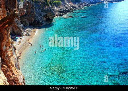Top Strand Pasjaca in der Nähe von Dubrovnik, touristische Destination in Kroatien Stockfoto