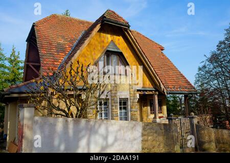 Villa Pallet im Jugendstil, entworfen von Le Corbusier und René Chapallaz , Charles-Edouard Jenneret, La Chaux-de-Fonds, Kanton Neuchâtel, Schweiz Stockfoto