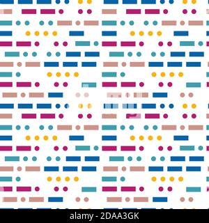 Abstrakte geometrische Elemente nahtlose Vektor-Muster. Muster eignet sich für Postkarten, Stoff, Geschenkpapier oder Poster. Stock Vektor