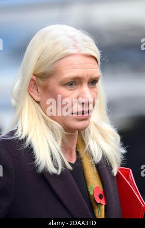 Amanda Milling MP (Con: Cannock Chase. Co-Vorsitzender der Konservativen Partei und Minister ohne Portfolio) in Downing Street nach einem Kabinettsmeetin Stockfoto