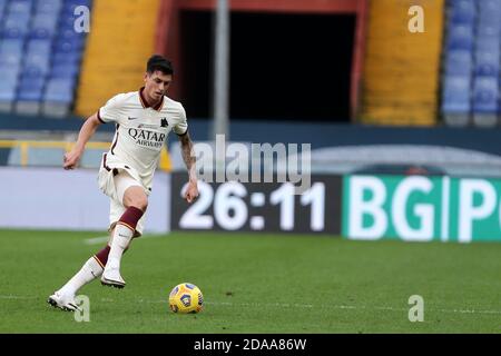 Genua, Italien. November 2020. Roger Ibanez von AS Roma während der Serie EIN Spiel zwischen Genua CFC und AS Roma. Stockfoto