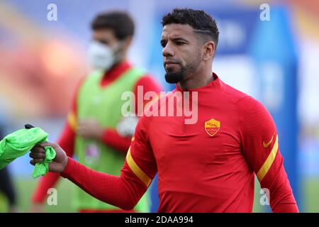 Genua, Italien. November 2020. Bruno Peres von AS Roma während der Serie EIN Spiel zwischen Genua FC und AS Roma. Stockfoto