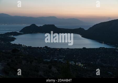 See Vouliagmenis - Heraion, Perachora Corinthia Griechenland. Stockfoto