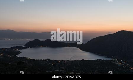 See Vouliagmenis - Heraion, Perachora Corinthia Griechenland. Stockfoto