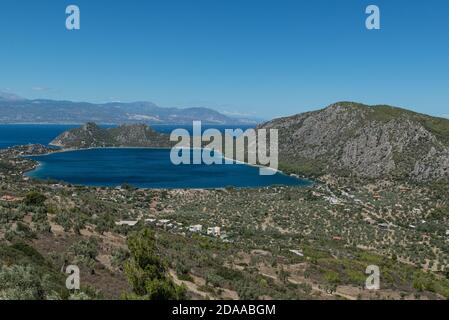 See Vouliagmenis - Heraion, Perachora Corinthia Griechenland. Stockfoto