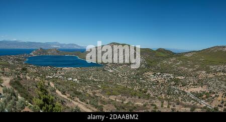 See Vouliagmenis - Heraion, Perachora Corinthia Griechenland. Stockfoto