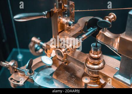 Antiker Mechanismus für Uhrwerke Stockfoto