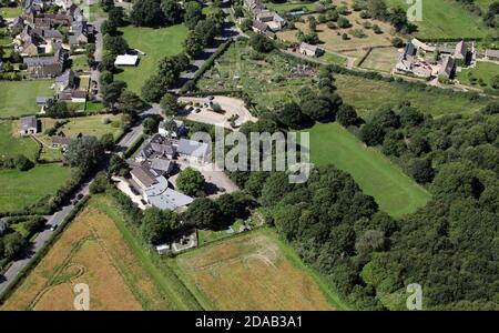 Luftaufnahme der Kingham Primary School in Chipping Norton, Oxfordshire Stockfoto