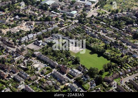 Luftaufnahme der St Mary's Church of England (Aided) Primary School in Chipping Norton, Oxfordshire Stockfoto