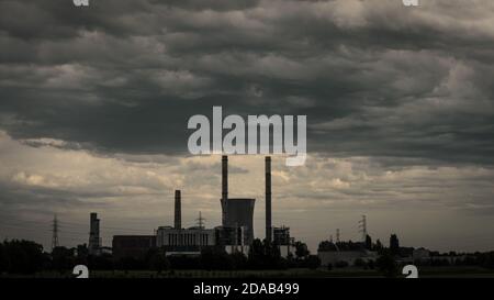 Industrielle Fabrik zur Herstellung von Elektrizität - Ruien, Belgien Stockfoto