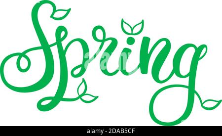 Feder mit Handschriftzug. Vorlage Grußkarte, Poster. Stock Vektor