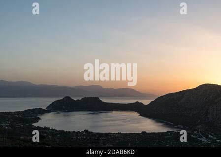 See Vouliagmenis - Heraion, Perachora Corinthia Griechenland. Stockfoto