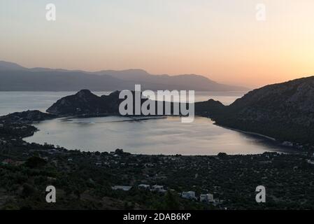 See Vouliagmenis - Heraion, Perachora Corinthia Griechenland. Stockfoto