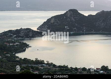 See Vouliagmenis - Heraion, Perachora Corinthia Griechenland. Stockfoto