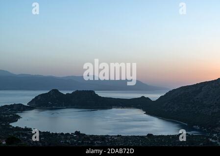 See Vouliagmenis - Heraion, Perachora Corinthia Griechenland. Stockfoto