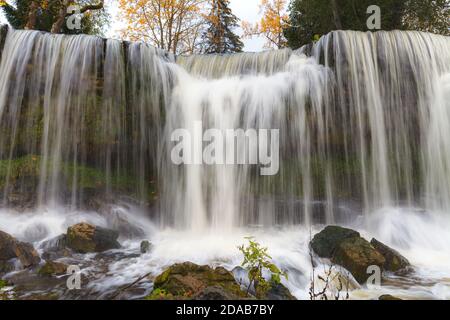 Keila Wasserfall, einer der berühmtesten in Estland Stockfoto