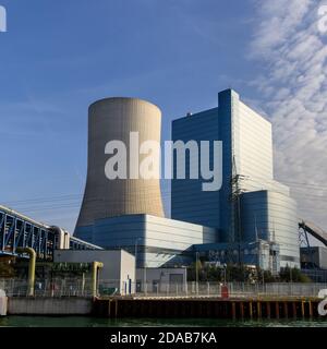 Kraftwerk Datteln 4, letztes zu errichtetes Kohlekraftwerk, wurde 2020 in Datteln, NRW, eröffnet Stockfoto