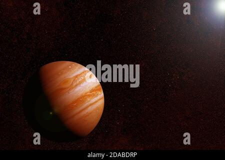 Planet Jupiter in fantastischen Farben. Elemente dieses Bildes, die von der NASA eingerichtet wurden Stockfoto