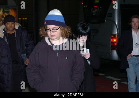 Ein junger Jack Osbourne, Sohn von Ozzy Osbourne, der am Flughafen London Heathrow ankommt Stockfoto