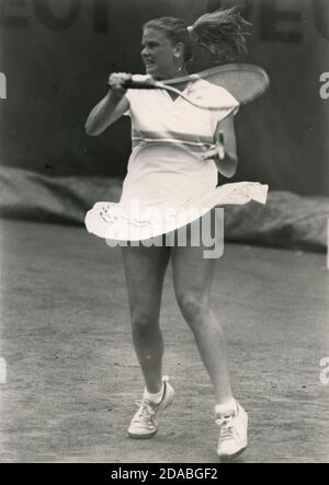 Griechischer Tennisspieler Angeliki Kanellopoulou, 80er Jahre Stockfoto