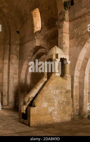 CRAC de chevalier Syrien 2009 Innenraum die am besten erhaltene der Kreuzritterburgen Stockfoto