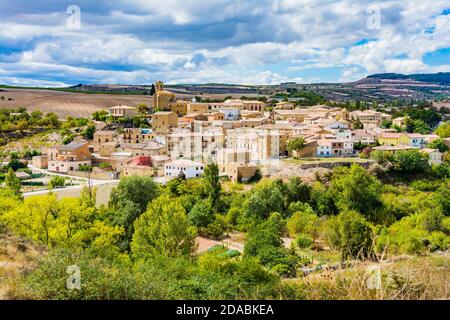 Torres de Río, französischer Weg, Jakobsweg. Navarra, Spanien, Europa Stockfoto